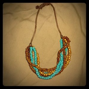 Turquoise & Gold Bead Bracelet